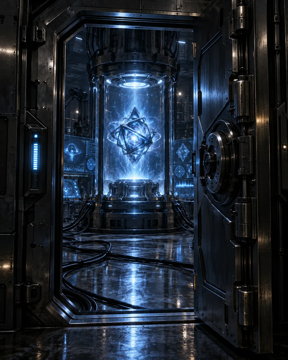 A vault door opening on the lab at 3 a.m.